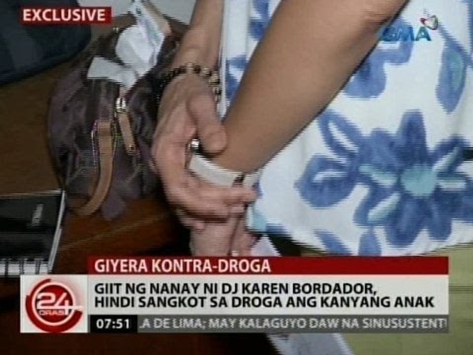 24 Oras: Giit ng nanay ni DJ Karen Bordador, hindi sangkot sa droga ang kanyang anak