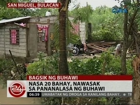 24 Oras: Nasa 20 bahay, nawasak sa pananalasa ng buhawi