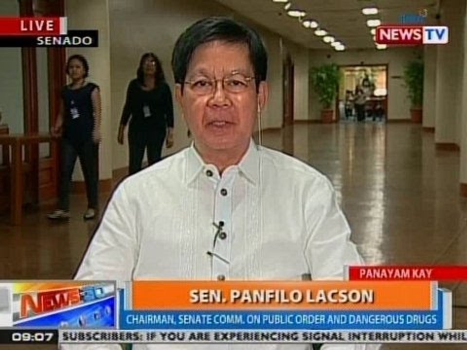 NTG: Panayam kay Sen. Ping Lacson, chairman, Senate Comm. on Public Order and Dangerous Drugs