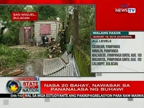 SONA: Nasa 20 bahay, nawasak sa pananalasa ng buhawi