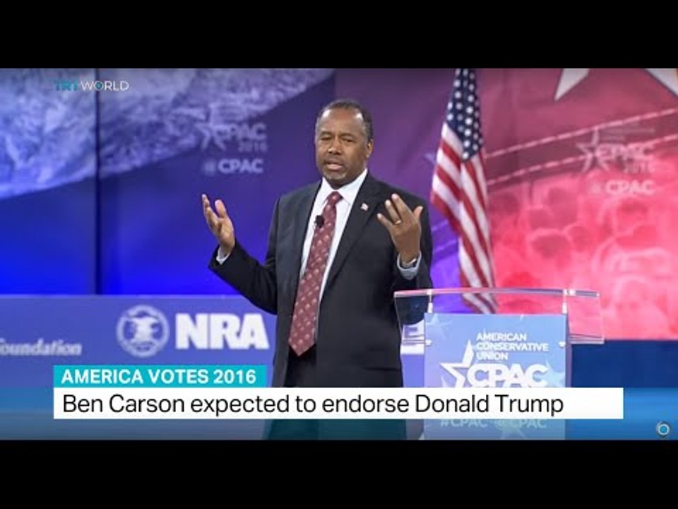 Ben Carson expected to endorse Donald Trump