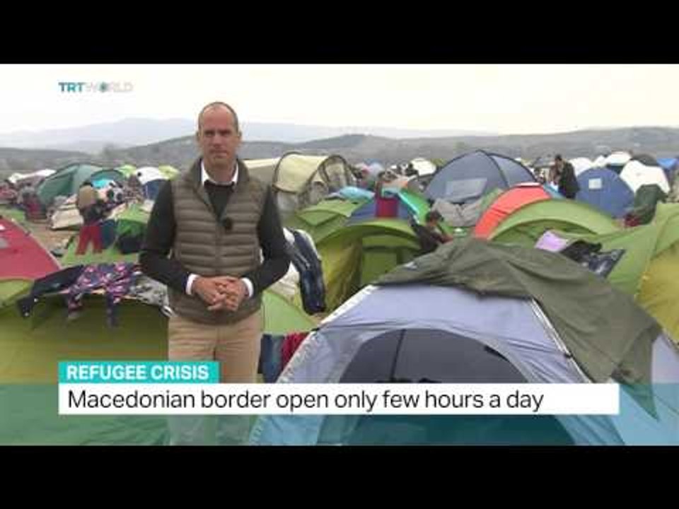 More than 13,000 refugees stranded at Idomeni, Alican Ayanlar reports