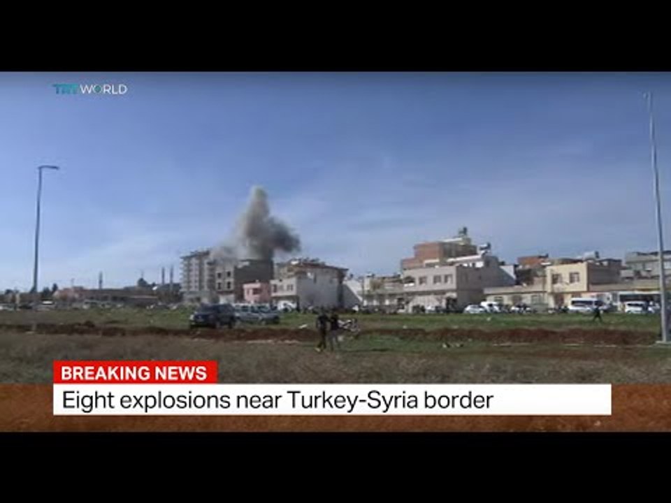 Eight explosions near Turkey-Syria border, Francis Collings reports