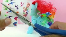 Rainbow Dash My little Pony macht Saltos | Pony mit Rubbeltattoos dekorieren und stylen | Rainbow