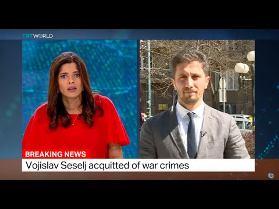 ICTY sentences Seselj as 'not guilty' of war crimes, Ahmet Hamdi Sisman reports