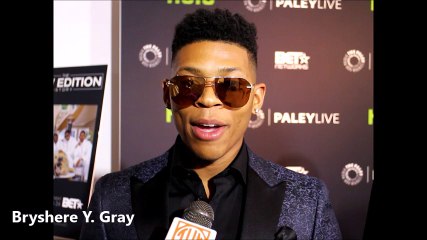 Bryshere (YAZZ The Greatest) Gray at BET's New Edition Movie at Paley Center
