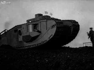 The First Test Of WW1 Mark VIII Tank (1918)