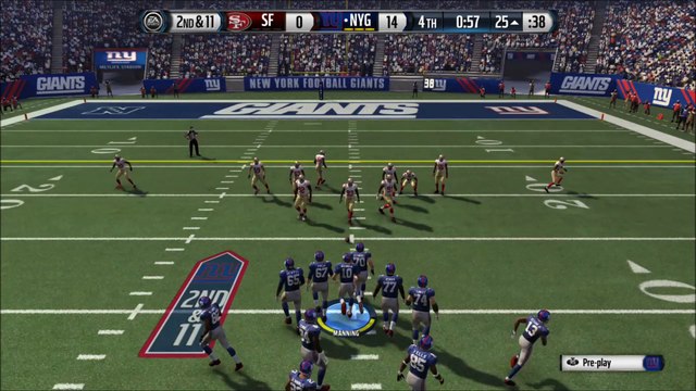 TD Jennings vs San Francisco Madden NFL 16