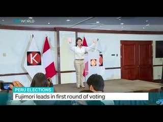 Fujimori leads in first round of voting in Peru