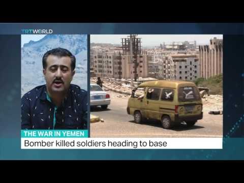 Suicide bombing hits Yemen's Aden province, Mohammed al Attab reports