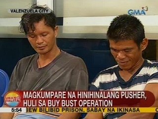 UB: Magkumpare na hinihinalang pusher, huli sa buy bust operation
