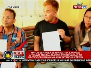 Mayor Espinosa, isiniwalat ang malalaking personalidad na protektor umano ng anak niya