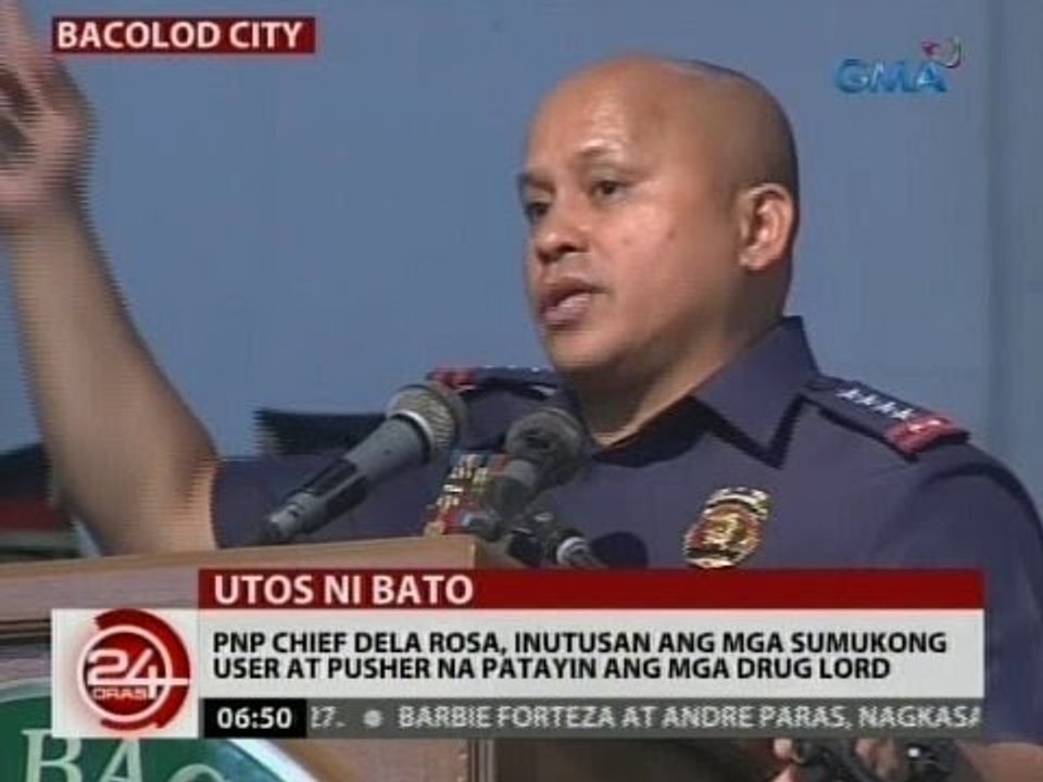 24 Oras: PNP Chief Bato, inutusan ang mga sumukong user at pusher na patayin ang mga drug lord