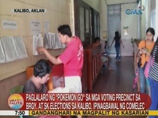 UB: Paglalaro ng 'Pokemon Go' sa mga voting precint sa Brgy. at SK elections sa Kalibo, ipinagbawal