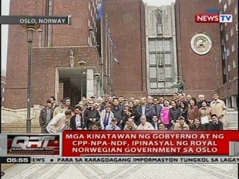 Mga kinatawan ng gobyerno at ng CPP-NPA-NDF, ipinasyal ng Royal Norwegian government sa Oslo