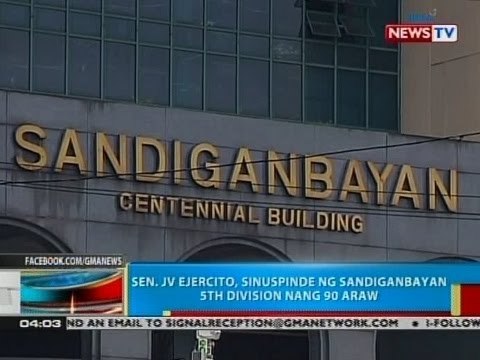 BP: Sen. JV Ejercito, sinuspinde ng Sandiganbayan 5th division nang 90 araw