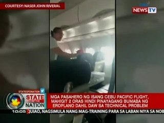 SONA: Mga pasahero ng isang Cebu Pacific flight, mahigit 2 oras hindi pinayagang bumaba ng eroplano