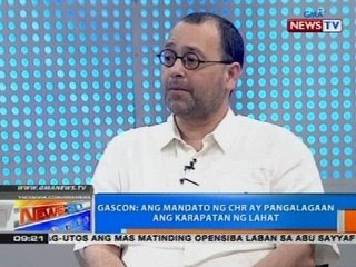 NTG: Gascon: Ang mandato ng CHR ay pangalagaan ang karapatan ng lahat
