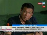Drug matrix ng umano'y drug operation sa Bilibid, inilabas ni Pres. Duterte