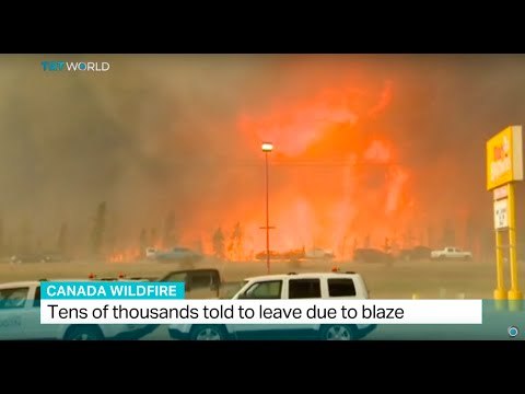 Tens of thousands told to leave due to blaze in Canada, Oliver Whitfield Miocic reports