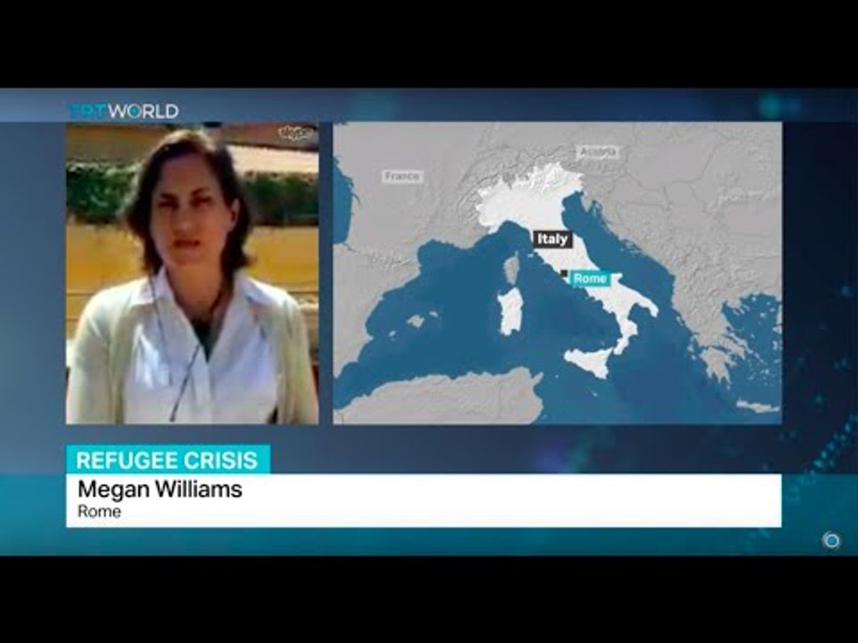 Italian coast guard rescued 6,000 people at sea, Megan Williams reports