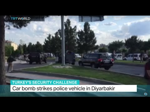 Car bomb strikes police vehicle in Diyarbakir, Randolph Nogel reports