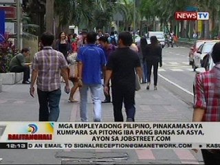Mga epleyadong Pilipino, pinakamasaya kumpara as pitong iba pang bansa sa Asya ayon sa Jobstreet.com