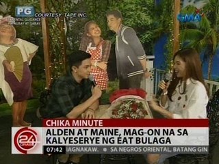 24 Oras: Alden at Maine, mag-on na sa Kalyeserye ng Eat Bulaga