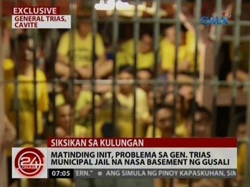 24 Oras: Matinding init, problema sa Gen. Trias Municipal jail na nasa basement ng gusali