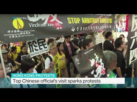 Top Chinese official's visit sparks protests, Pamela Ambler reports