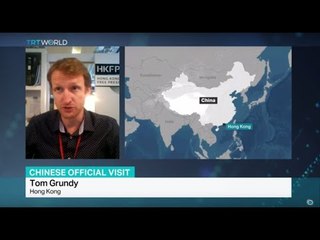 Hong Kong tightens security for high-level visit by China, Tom Grundy reports