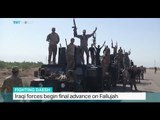 Iraqi forces begin final advance on Fallujah, Jon Brain reports