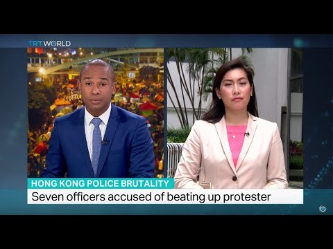 Seven officers stand trial over 2014 protest in Hong Kong, Pamela Ambler reports