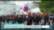 Violent protests over controversial labour bill in France, Peter Humi reports