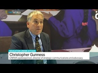 Interview with Christopher Gunness about education of Palestinian refugee children