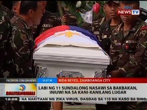 Labi ng 11 sundalong nasawi sa bakbakan, iniuwi na sa kani-kanilang lugar