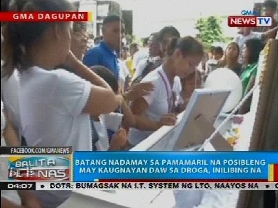 Batang nadamay sa pamamaril na posibleng may kaugnayan daw sa droga, inilibing na