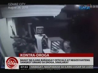 24 Oras: Bahay ng ilang barangay officials at negosyanteng sangkot umano sa droga, sinalakay