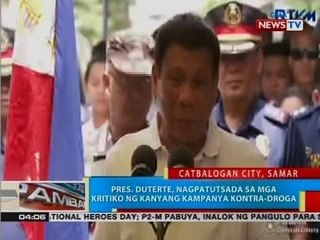 Pres. Duterte, bumista sa burol ni PO1 Gary Cabaguing na namatay sa police operation kontra-droga