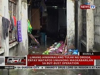 QRT: 5 hinihinalang tulak ng droga, patay matapos umanong magkabarilan sa buy-bust operation