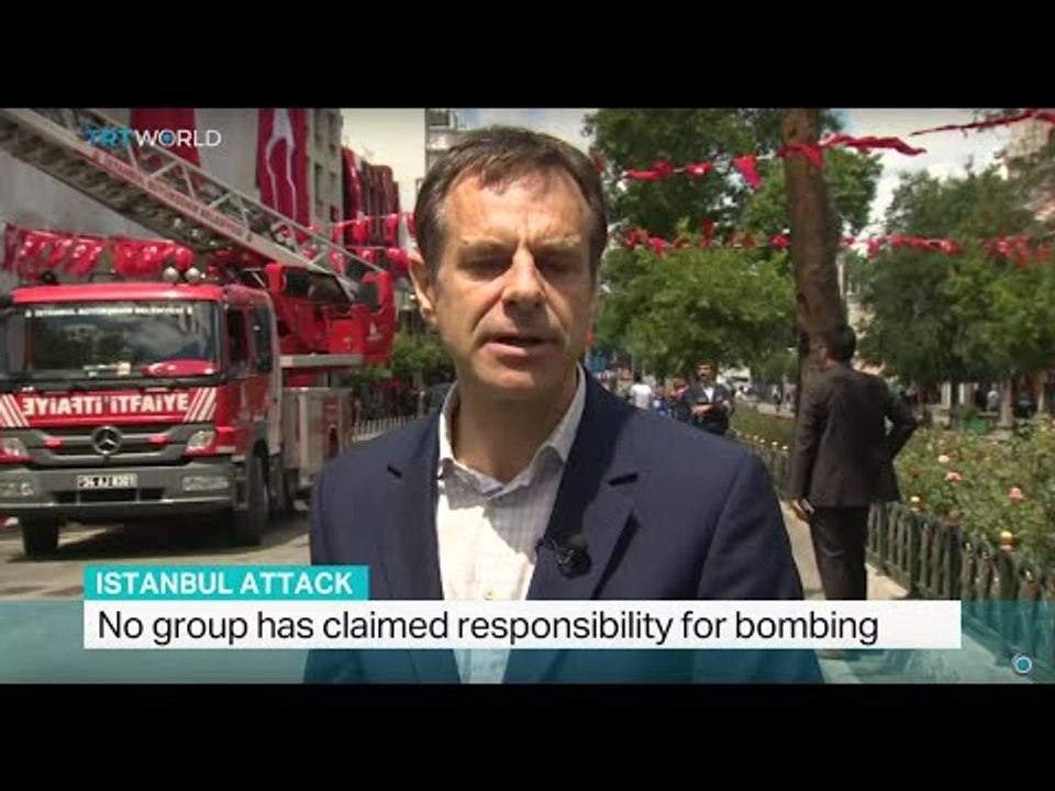 Cleanup begins at bombing site in city centre, Jon Brain reports