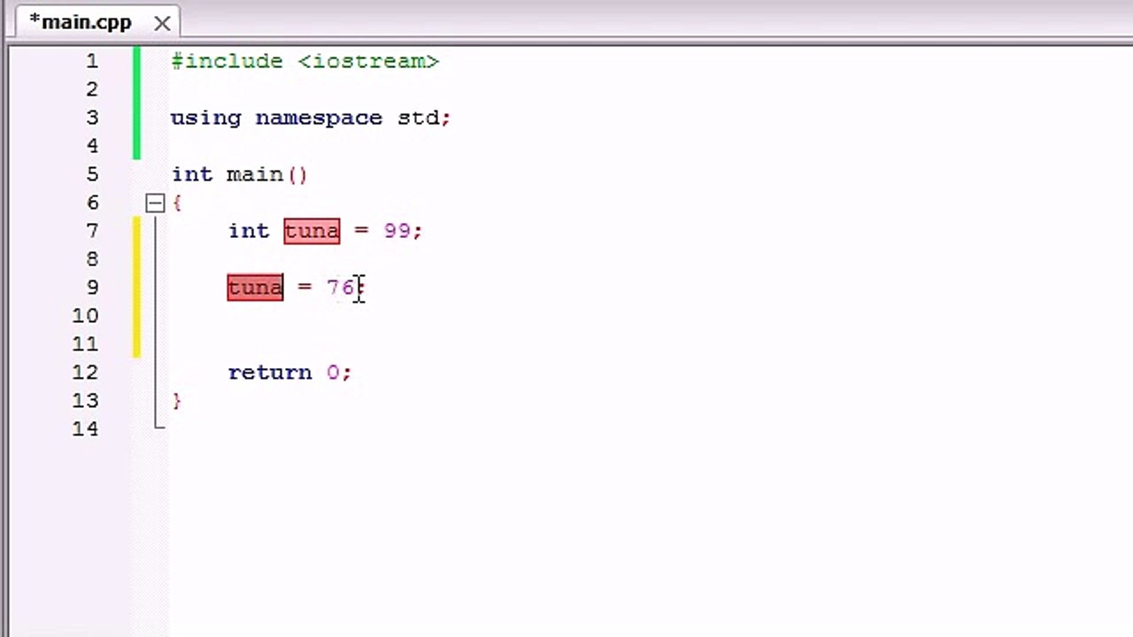 C++ Programming Tutorials - 6 - Variables Memor...