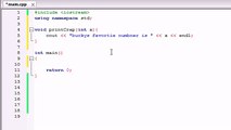 C++ Programming Tutorials - 10 - Creating Functions That Use Parameters