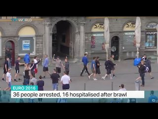 French police tear gas English fans in Lille, Sarah Morice reports