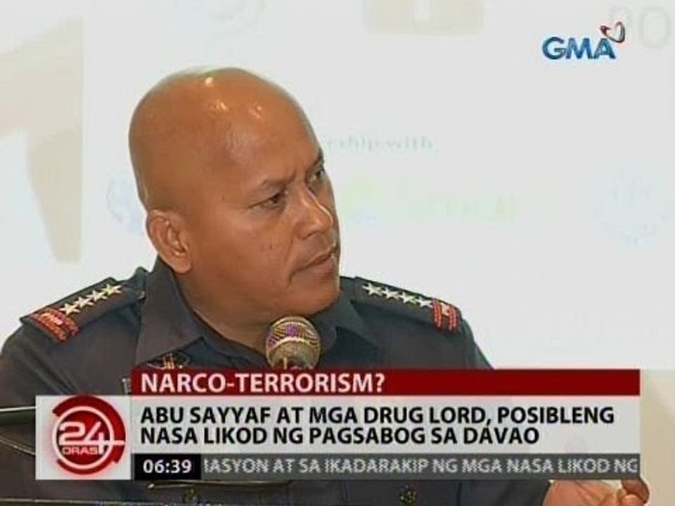 24 Oras: Abu Sayyaf at mga drug lord, posibleng nasa likod ng pagsabog sa Davao