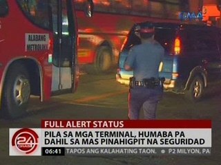 24 Oras: Pila sa mga terminal, humaba pa dahil sa mas pinahigpit na seguridad