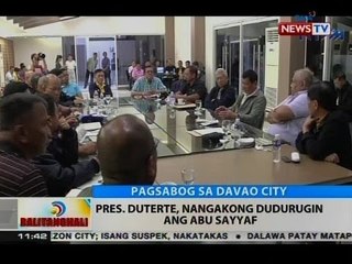 BT: Pres. Duterte, nangakong dudurugin ang Abu Sayyaf