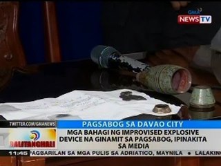 BT: Mga bahagi ng IED na ginamit sa pagsabog, ipinakita sa media