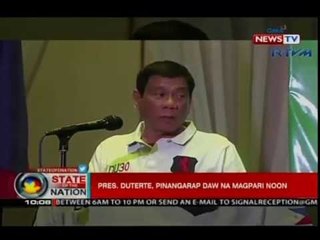 SONA: Pres. Duterte, pinangarap daw na magpari noon