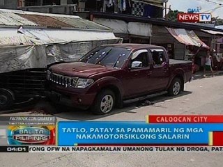 BP: Tatlo, patay sa pamamaril ng mga nakamotorsiklong salarin
